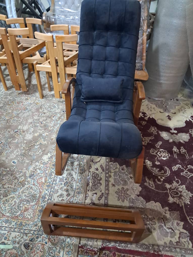 صندلی راک چوب جنگلی درجه یک پارچه درجه یک ایرانی و خارجی