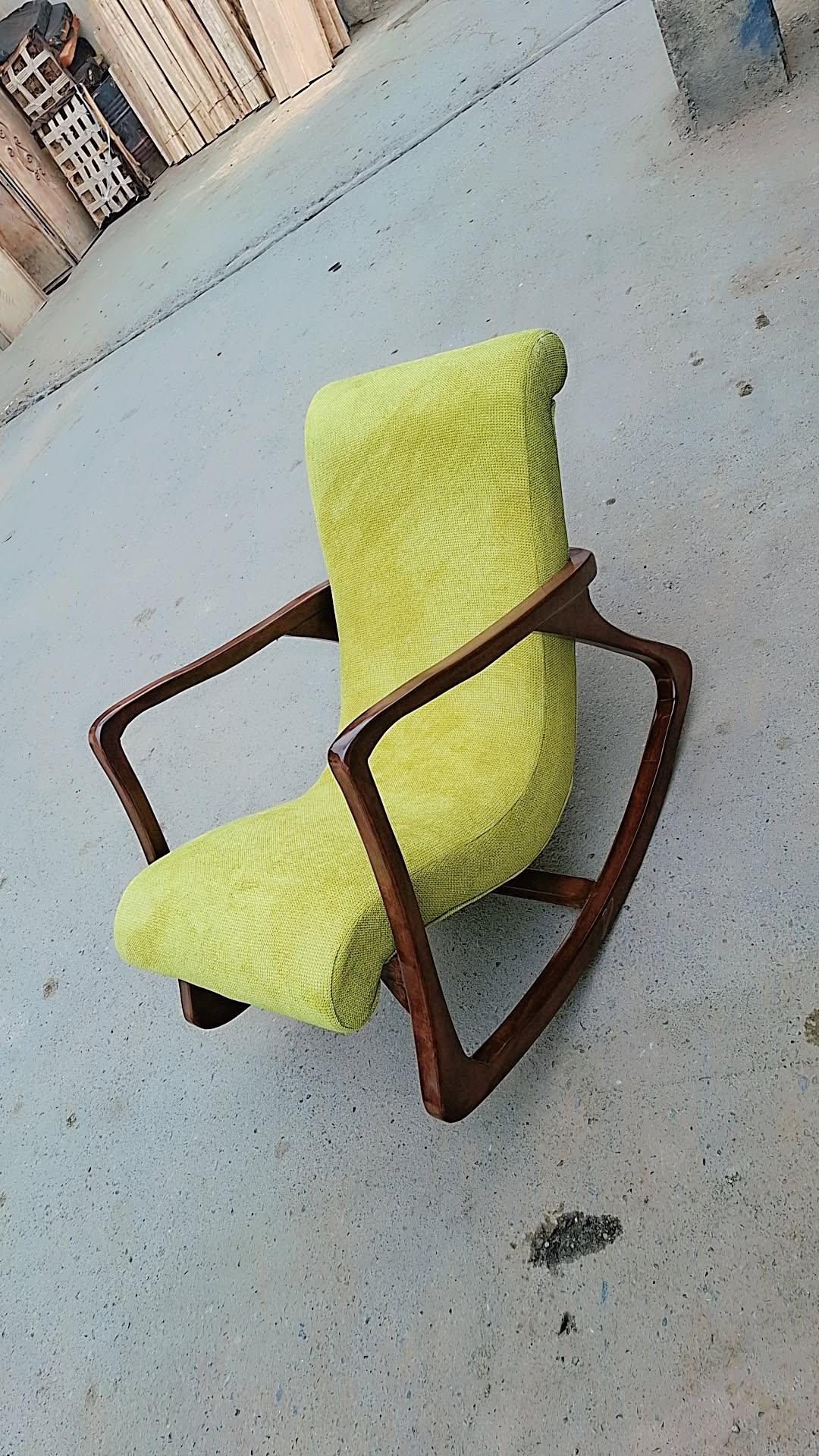 صندلی راک چوب جنگلی درجه یک پارچه فستو درجه یک