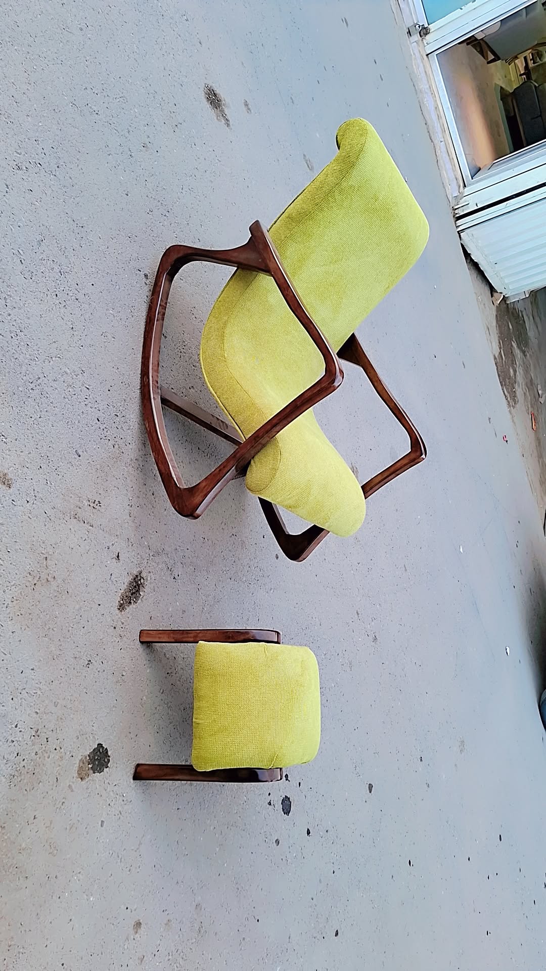 صندلی راک چوب جنگلی درجه یک پارچه فستو درجه یک