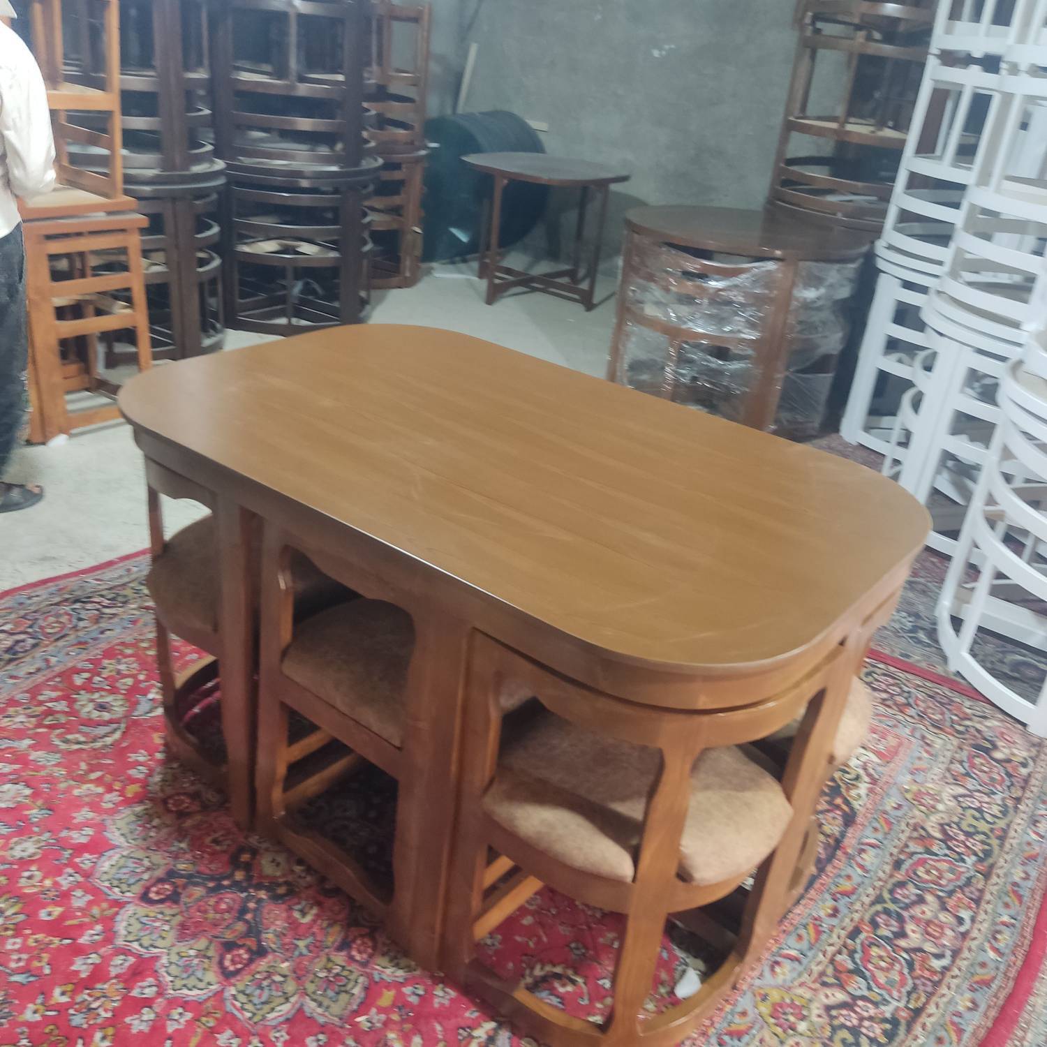 میزغذاخوری 6 نفرت آمریکانو چوب روس درجه یک