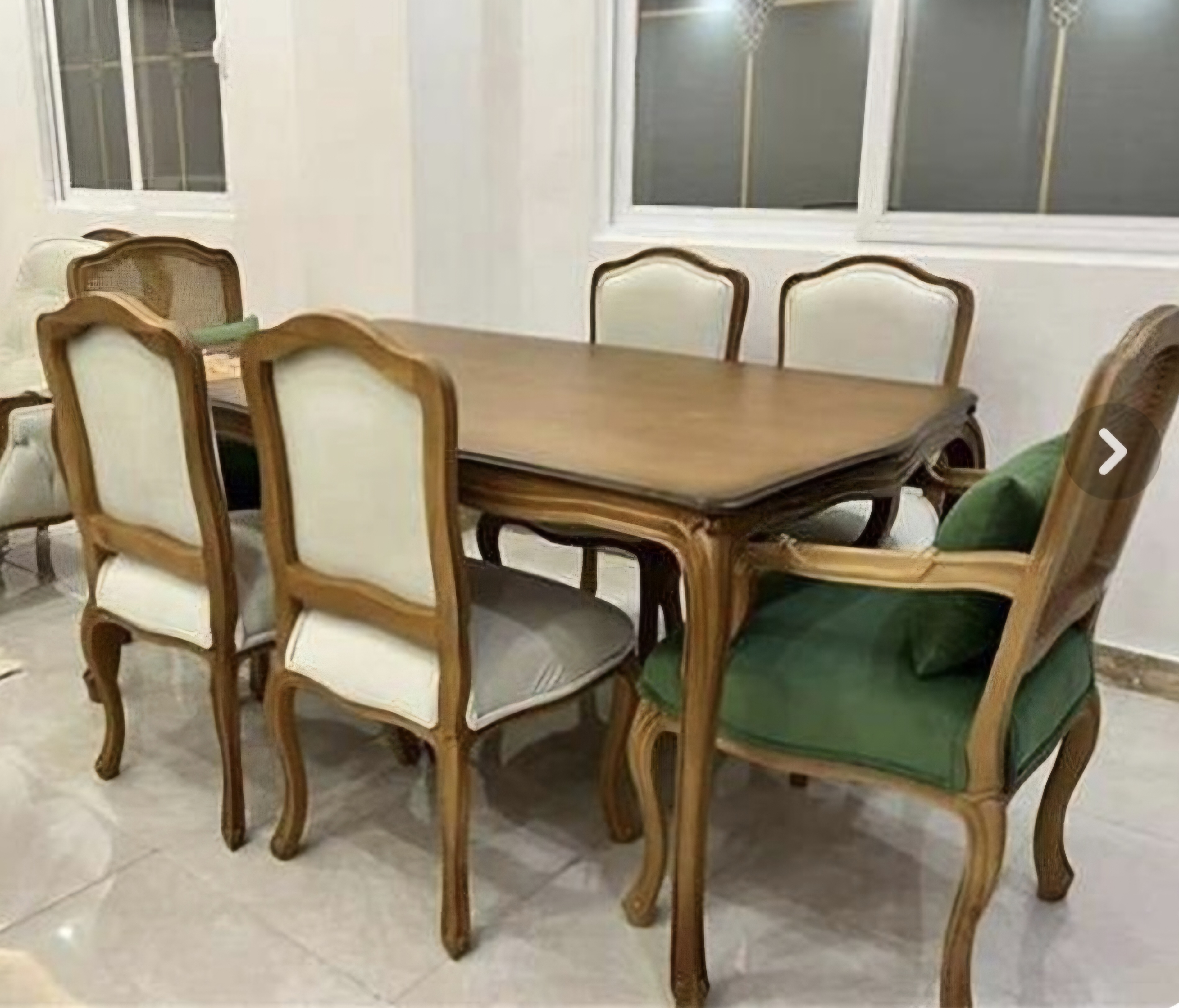 میزغذاخوری کلاسیک چوب توسکا و راش6 نفره