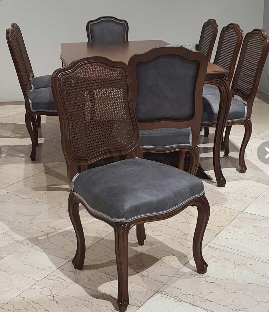 میزغذاخوری کلاسیک چوب توسکا و راش6 نفره